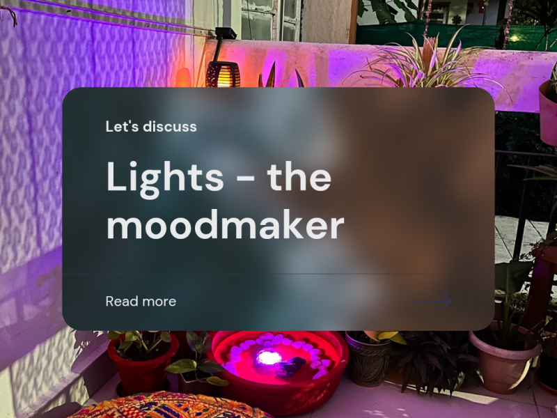 Lights – the&nbsp;moodmaker